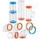 Ferplast Hamster Tube Set, Accessories for Hamster Cage, Total 9 Pieces, Hamster Tunnel Tube with Ventilation Holes, Curves and Fittings Included, Kit Tube Curve, Hamster Toy Ferplast Hamster Tube Set, Accessories for Hamster Cage, Total 9 Pieces, Hamster Tunnel Tube with Ventilation Holes, Curves and Fittings Included, Kit Tube Curve, Hamster Toy
