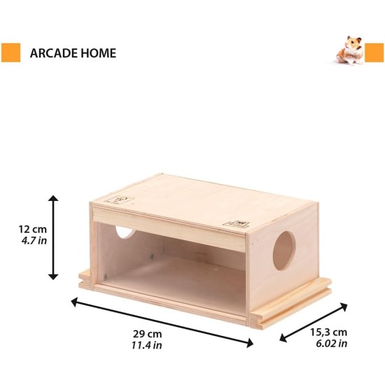 Ferplast Hamsterhaus aus Holz, Mäuse, Hamsterstreu, Hamsterkäfig Ferplast Hamsterhaus aus Holz, Mäuse, Hamsterstreu, Hamsterkäfig