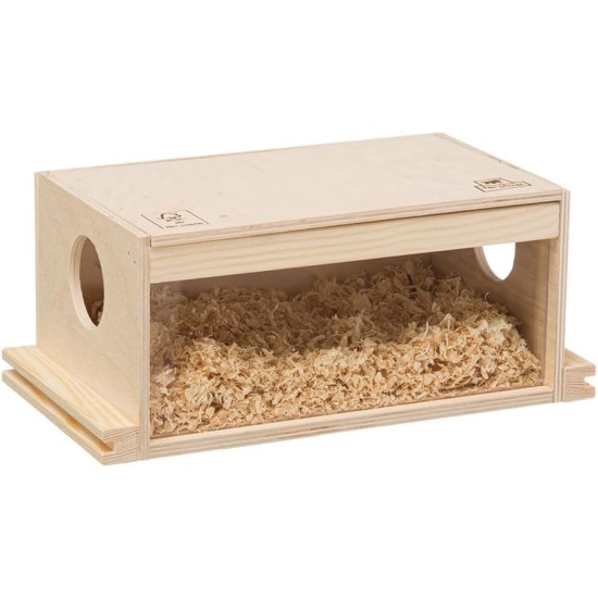 Ferplast Hamsterhaus aus Holz, Mäuse, Hamsterstreu, Hamsterkäfig