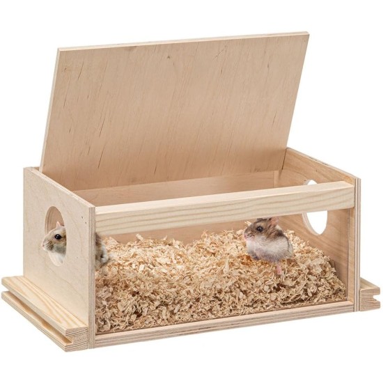 Ferplast Hamsterhaus aus Holz, Mäuse, Hamsterstreu, Hamsterkäfig Ferplast Hamsterhaus aus Holz, Mäuse, Hamsterstreu, Hamsterkäfig