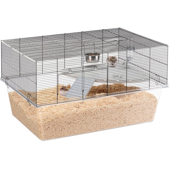 Ferplast Hamsterk Mouse Cage and Cage for Gerbil Glassy 80, Two Tier Accessories Habitat for Small Animals, High and Spacious Base, Safety Hooks on Doors, 78.5 x 57.5 x 44.5 cm Ferplast Hamsterk Mouse Cage and Cage for Gerbil Glassy 80, Two Tier Accessories Habitat for Small Animals, High and Spacious Base, Safety Hooks on Doors, 78.5 x 57.5 x 44.5 cm