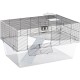 Ferplast Hamsterk Mouse Cage and Cage for Gerbil Glassy 80, Two Tier Accessories Habitat for Small Animals, High and Spacious Base, Safety Hooks on Doors, 78.5 x 57.5 x 44.5 cm Ferplast Hamsterk Mouse Cage and Cage for Gerbil Glassy 80, Two Tier Accessories Habitat for Small Animals, High and Spacious Base, Safety Hooks on Doors, 78.5 x 57.5 x 44.5 cm