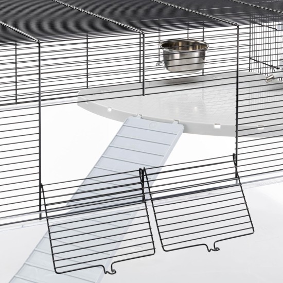Ferplast Hamsterk Mouse Cage and Cage for Gerbil Glassy 80, Two Tier Accessories Habitat for Small Animals, High and Spacious Base, Safety Hooks on Doors, 78.5 x 57.5 x 44.5 cm Ferplast Hamsterk Mouse Cage and Cage for Gerbil Glassy 80, Two Tier Accessories Habitat for Small Animals, High and Spacious Base, Safety Hooks on Doors, 78.5 x 57.5 x 44.5 cm