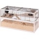 Ferplast Hamsterkäfig DOMSTER, Mauskäfig Hamsterhaus, 3 Ebenen, mit Zubehör, Plattformen Leitern, Lackiertes Metallgitter und FSC-Holz, Transparenter Boden, Hamsterkäfig Holz 120 x 50 x h 66,5 cm Ferplast Hamsterkäfig DOMSTER, Mauskäfig Hamsterhaus, 3 Ebenen, mit Zubehör, Plattformen Leitern, Lackiertes Metallgitter und FSC-Holz, Transparenter Boden, Hamsterkäfig Holz 120 x 50 x h 66,5 cm