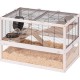 Ferplast Hamsterkäfig DOMSTER, Mauskäfig Hamsterhaus, 3 Ebenen, mit Zubehör, Plattformen Leitern, Lackiertes Metallgitter und FSC-Holz, Transparenter Boden, Hamsterkäfig Holz 120 x 50 x h 66,5 cm Ferplast Hamsterkäfig DOMSTER, Mauskäfig Hamsterhaus, 3 Ebenen, mit Zubehör, Plattformen Leitern, Lackiertes Metallgitter und FSC-Holz, Transparenter Boden, Hamsterkäfig Holz 120 x 50 x h 66,5 cm