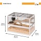 Ferplast Hamsterkäfig DOMSTER, Mauskäfig Hamsterhaus, 3 Ebenen, mit Zubehör, Plattformen Leitern, Lackiertes Metallgitter und FSC-Holz, Transparenter Boden, Hamsterkäfig Holz 120 x 50 x h 66,5 cm Ferplast Hamsterkäfig DOMSTER, Mauskäfig Hamsterhaus, 3 Ebenen, mit Zubehör, Plattformen Leitern, Lackiertes Metallgitter und FSC-Holz, Transparenter Boden, Hamsterkäfig Holz 120 x 50 x h 66,5 cm