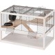 Ferplast Hamsterkäfig DOMSTER, Mauskäfig Hamsterhaus, 3 Ebenen, mit Zubehör, Plattformen Leitern, Lackiertes Metallgitter und FSC-Holz, Transparenter Boden, Hamsterkäfig Holz 120 x 50 x h 66,5 cm Ferplast Hamsterkäfig DOMSTER, Mauskäfig Hamsterhaus, 3 Ebenen, mit Zubehör, Plattformen Leitern, Lackiertes Metallgitter und FSC-Holz, Transparenter Boden, Hamsterkäfig Holz 120 x 50 x h 66,5 cm