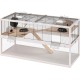 Ferplast Hamsterkäfig DOMSTER, Mauskäfig Hamsterhaus, 3 Ebenen, mit Zubehör, Plattformen Leitern, Lackiertes Metallgitter und FSC-Holz, Transparenter Boden, Hamsterkäfig Holz 120 x 50 x h 66,5 cm Ferplast Hamsterkäfig DOMSTER, Mauskäfig Hamsterhaus, 3 Ebenen, mit Zubehör, Plattformen Leitern, Lackiertes Metallgitter und FSC-Holz, Transparenter Boden, Hamsterkäfig Holz 120 x 50 x h 66,5 cm