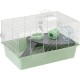 Ferplast Hamsterkäfig, Mäusekäfig MILOS Jumbo, Käfig für Hamster Mäuse, Kunststoffboden Struktur aus recyceltem Eisen, Einfache Wartung, Modulares Käfigsystem, Inklusive Zubehör, 69,5 x 46 x h 41 cm