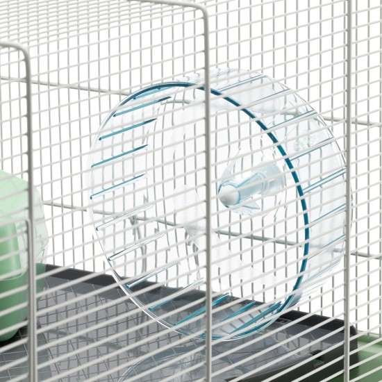Ferplast Hamsterkäfig, Mäusekäfig MILOS Jumbo, Käfig für Hamster Mäuse, Kunststoffboden Struktur aus recyceltem Eisen, Einfache Wartung, Modulares Käfigsystem, Inklusive Zubehör, 69,5 x 46 x h 41 cm Ferplast Hamsterkäfig, Mäusekäfig MILOS Jumbo, Käfig für Hamster Mäuse, Kunststoffboden Struktur aus recyceltem Eisen, Einfache Wartung, Modulares Käfigsystem, Inklusive Zubehör, 69,5 x 46 x h 41 cm