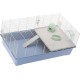 Ferplast Hamsterkäfig, Mäusekäfig MILOS Jumbo, Käfig für Hamster Mäuse, Kunststoffboden Struktur aus recyceltem Eisen, Einfache Wartung, Modulares Käfigsystem, Inklusive Zubehör, 69,5 x 46 x h 41 cm