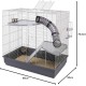 Ferplast Jenny Rat Cage, 80 x 50 x 79.5 cm, Grey Ferplast Jenny Rat Cage, 80 x 50 x 79.5 cm, Grey