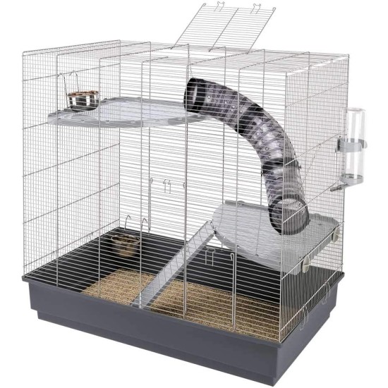 Ferplast Jenny Rat Cage, 80 x 50 x 79.5 cm, Grey Ferplast Jenny Rat Cage, 80 x 50 x 79.5 cm, Grey