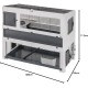 Ferplast Kaninchenkäfig BONNIE LARGE mit Haustiergehege, Kaninchenstall für den Innenbereich, Meerschweinchenkäfig, mit Gehege für Kaninchen, Kaninchenhaus und Wasserflasche, 128 x 64 x H 113 cm. Ferplast Kaninchenkäfig BONNIE LARGE mit Haustiergehege, Kaninchenstall für den Innenbereich, Meerschweinchenkäfig, mit Gehege für Kaninchen, Kaninchenhaus und Wasserflasche, 128 x 64 x H 113 cm.