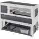 Ferplast Kaninchenkäfig BONNIE LARGE mit Haustiergehege, Kaninchenstall für den Innenbereich, Meerschweinchenkäfig, mit Gehege für Kaninchen, Kaninchenhaus und Wasserflasche, 128 x 64 x H 113 cm. Ferplast Kaninchenkäfig BONNIE LARGE mit Haustiergehege, Kaninchenstall für den Innenbereich, Meerschweinchenkäfig, mit Gehege für Kaninchen, Kaninchenhaus und Wasserflasche, 128 x 64 x H 113 cm.