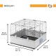 Ferplast Kaninchenkäfig, Hasenkäfig, Meerschweinchenkäfig, MODULAR 4, Modularer, erweiterbare, käfig groß, mit Zubehör, Viel Platz, 179 x 72 x h 56 cm Ferplast Kaninchenkäfig, Hasenkäfig, Meerschweinchenkäfig, MODULAR 4, Modularer, erweiterbare, käfig groß, mit Zubehör, Viel Platz, 179 x 72 x h 56 cm