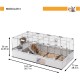 Ferplast Kaninchenkäfig, Hasenkäfig, Meerschweinchenkäfig, MODULAR 4, Modularer, erweiterbare, käfig groß, mit Zubehör, Viel Platz, 179 x 72 x h 56 cm Ferplast Kaninchenkäfig, Hasenkäfig, Meerschweinchenkäfig, MODULAR 4, Modularer, erweiterbare, käfig groß, mit Zubehör, Viel Platz, 179 x 72 x h 56 cm