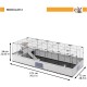 Ferplast Kaninchenkäfig, Hasenkäfig, Meerschweinchenkäfig, MODULAR 4, Modularer, erweiterbare, käfig groß, mit Zubehör, Viel Platz, 179 x 72 x h 56 cm Ferplast Kaninchenkäfig, Hasenkäfig, Meerschweinchenkäfig, MODULAR 4, Modularer, erweiterbare, käfig groß, mit Zubehör, Viel Platz, 179 x 72 x h 56 cm