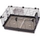Ferplast Kaninchenkäfig TOMMY 100, Meerschweinchenkäfig, Kaninchen, Kleintiere, Kaninchenstall Indoor mit Gitter und Tränke, 99,5 x 53 x H 48 cm, Dach zum Öffnen, aus Lackiertem Metall und Kunststoff Ferplast Kaninchenkäfig TOMMY 100, Meerschweinchenkäfig, Kaninchen, Kleintiere, Kaninchenstall Indoor mit Gitter und Tränke, 99,5 x 53 x H 48 cm, Dach zum Öffnen, aus Lackiertem Metall und Kunststoff