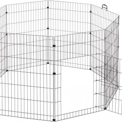 Ferplast Kaninchenstall FREERUN LARGE, Kaninchen, Meerschweinchen, Kleintiere, Haustierlaufstall, Gitterzaun, Haustiergehege mit Griffen und Tür, Durchmesser 140 x 91,5 cm, aus Rostfreiem Stahl Ferplast Kaninchenstall FREERUN LARGE, Kaninchen, Meerschweinchen, Kleintiere, Haustierlaufstall, Gitterzaun, Haustiergehege mit Griffen und Tür, Durchmesser 140 x 91,5 cm, aus Rostfreiem Stahl