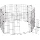 Ferplast Kaninchenstall FREERUN LARGE, Kaninchen, Meerschweinchen, Kleintiere, Haustierlaufstall, Gitterzaun, Haustiergehege mit Griffen und Tür, Durchmesser 140 x 91,5 cm, aus Rostfreiem Stahl Ferplast Kaninchenstall FREERUN LARGE, Kaninchen, Meerschweinchen, Kleintiere, Haustierlaufstall, Gitterzaun, Haustiergehege mit Griffen und Tür, Durchmesser 140 x 91,5 cm, aus Rostfreiem Stahl
