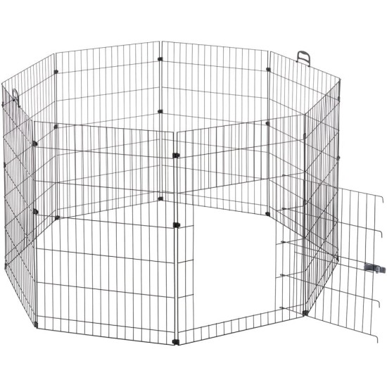 Ferplast Kaninchenstall FREERUN LARGE, Kaninchen, Meerschweinchen, Kleintiere, Haustierlaufstall, Gitterzaun, Haustiergehege mit Griffen und Tür, Durchmesser 140 x 91,5 cm, aus Rostfreiem Stahl Ferplast Kaninchenstall FREERUN LARGE, Kaninchen, Meerschweinchen, Kleintiere, Haustierlaufstall, Gitterzaun, Haustiergehege mit Griffen und Tür, Durchmesser 140 x 91,5 cm, aus Rostfreiem Stahl