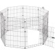 Ferplast Kaninchenstall FREERUN LARGE, Kaninchen, Meerschweinchen, Kleintiere, Haustierlaufstall, Gitterzaun, Haustiergehege mit Griffen und Tür, Durchmesser 140 x 91,5 cm, aus Rostfreiem Stahl Ferplast Kaninchenstall FREERUN LARGE, Kaninchen, Meerschweinchen, Kleintiere, Haustierlaufstall, Gitterzaun, Haustiergehege mit Griffen und Tür, Durchmesser 140 x 91,5 cm, aus Rostfreiem Stahl