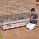 Ferplast Krolik 140 Rabbit Cage, 55.91 x 23.62 19.62 x 19.68