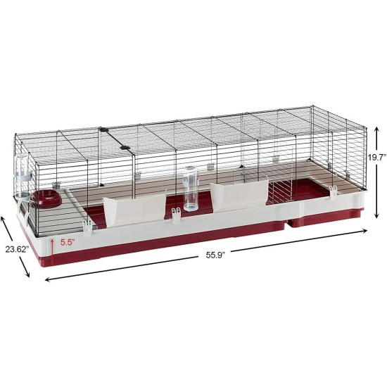 Ferplast Krolik 140 Rabbit Cage, 55.91 x 23.62 19.62 x 19.68 Ferplast Krolik 140 Rabbit Cage, 55.91 x 23.62 19.62 x 19.68