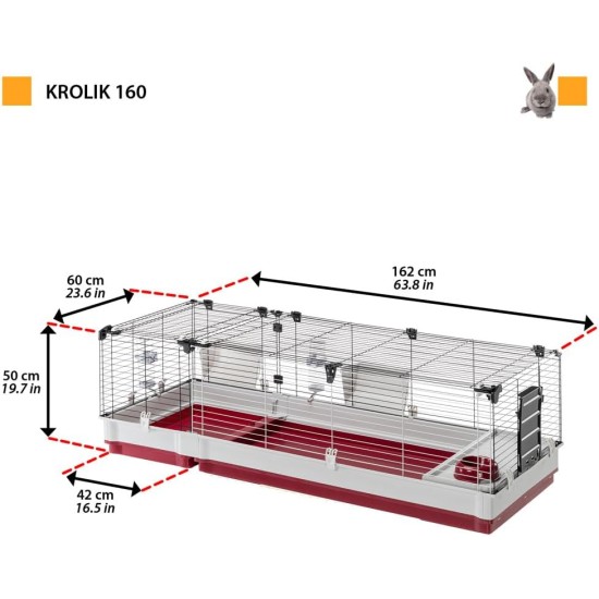 Ferplast Krolik 160 57072670 Rodent Cage Ferplast Krolik 160 57072670 Rodent Cage