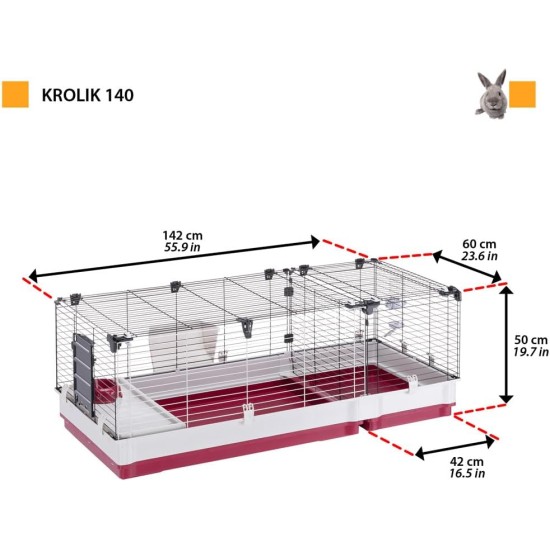 Ferplast Krolik 160 57072670 Rodent Cage Ferplast Krolik 160 57072670 Rodent Cage