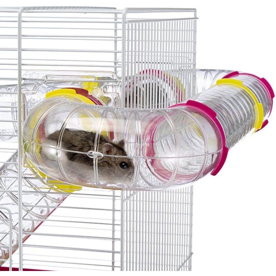 Ferplast Laura Small Animal Cage, 46 x 29.5 x 37.5 cm, White Ferplast Laura Small Animal Cage, 46 x 29.5 x 37.5 cm, White