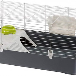 Ferplast RABBIT 100 Rabbit Habitat Cage, Safety Closing System, Accessories Included Ferplast RABBIT 100 Rabbit Habitat Cage, Safety Closing System, Accessories Included
