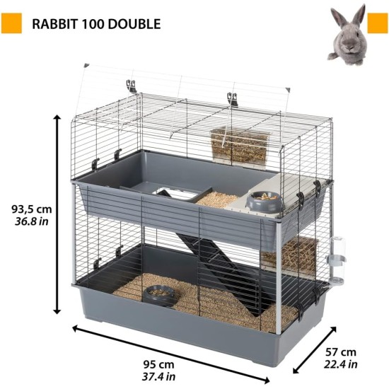 Ferplast Rabbit 100 Indoor Cage Ferplast Rabbit 100 Indoor Cage