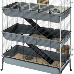 Ferplast Rabbit Cage Rabbit 120 Double Front Opening Bracket and Accessories Included 118 x 58 x 166 cm Ferplast Rabbit Cage Rabbit 120 Double Front Opening Bracket and Accessories Included 118 x 58 x 166 cm