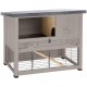 Ferplast Rabbit Hutch Ranch 100 Restyle Grey 95x64.5x84.5 cm Habitat 57090011 Ferplast Rabbit Hutch Ranch 100 Restyle Grey 95x64.5x84.5 cm Habitat 57090011