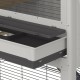 Ferplast Rabbit Hutch for Guinea Pigs and Rabbits on Two Levels, grey Ferplast Rabbit Hutch for Guinea Pigs and Rabbits on Two Levels, grey