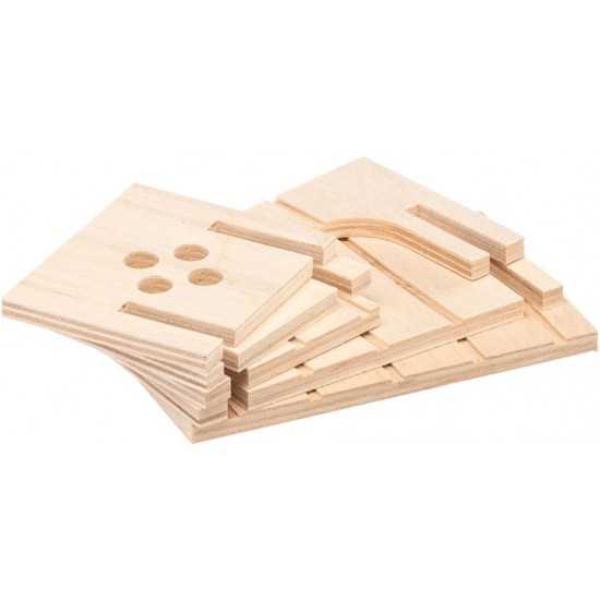 Ferplast Sin 4641 Wooden House For Rodents 12.5x7.5x7cm Ferplast Sin 4641 Wooden House For Rodents 12.5x7.5x7cm
