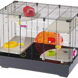 Ferplast Village 80 Hamster Cage 5-Tier Small Animal Cage with Hamster Wheel, Bottle and House, Hamster Toy, Tunnel and Accessories, 82 x 51 x 62 cm, Painted Metal and Plastic Ferplast Village 80 Hamster Cage 5-Tier Small Animal Cage with Hamster Wheel, Bottle and House, Hamster Toy, Tunnel and Accessories, 82 x 51 x 62 cm, Painted Metal and Plastic