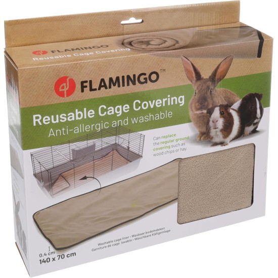 Flamingo Riley Rodent Blanket Taupe - 125 x 125 cm, Soft and Cuddly Blanket for Rabbits, Guinea Pigs, Chinchillas and Other Small Animals Flamingo Riley Rodent Blanket Taupe - 125 x 125 cm, Soft and Cuddly Blanket for Rabbits, Guinea Pigs, Chinchillas and Other Small Animals