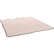 Flamingo Riley Rodent Blanket Taupe - 125 x 125 cm, Soft and Cuddly Blanket for Rabbits, Guinea Pigs, Chinchillas and Other Small Animals