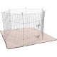 Flamingo Riley Rodent Blanket Taupe - 125 x 125 cm, Soft and Cuddly Blanket for Rabbits, Guinea Pigs, Chinchillas and Other Small Animals