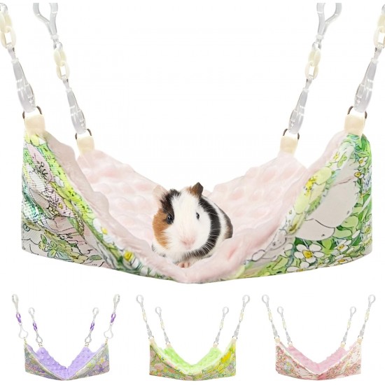 Fnaobai Rat Hammocks for Cage Small Animal Accessories Hanging Warm Hammock Bed Soft Plush Hamster Guinea Pig Chinchilla Ferret Hammock for Small Animals Play Fnaobai Rat Hammocks for Cage Small Animal Accessories Hanging Warm Hammock Bed Soft Plush Hamster Guinea Pig Chinchilla Ferret Hammock for Small Animals Play