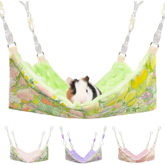 Fnaobai Rat Hammocks for Cage Small Animal Accessories Hanging Warm Hammock Bed Soft Plush Hamster Guinea Pig Chinchilla Ferret Hammock for Small Animals Play Fnaobai Rat Hammocks for Cage Small Animal Accessories Hanging Warm Hammock Bed Soft Plush Hamster Guinea Pig Chinchilla Ferret Hammock for Small Animals Play