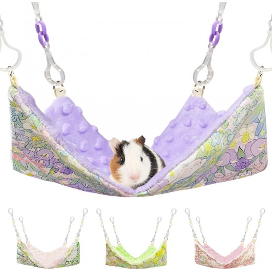 Fnaobai Rat Hammocks for Cage Small Animal Accessories Hanging Warm Hammock Bed Soft Plush Hamster Guinea Pig Chinchilla Ferret Hammock for Small Animals Play Fnaobai Rat Hammocks for Cage Small Animal Accessories Hanging Warm Hammock Bed Soft Plush Hamster Guinea Pig Chinchilla Ferret Hammock for Small Animals Play