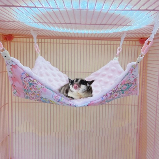 Fnaobai Rat Hammocks for Cage Small Animal Accessories Hanging Warm Hammock Bed Soft Plush Hamster Guinea Pig Chinchilla Ferret Hammock for Small Animals Play Fnaobai Rat Hammocks for Cage Small Animal Accessories Hanging Warm Hammock Bed Soft Plush Hamster Guinea Pig Chinchilla Ferret Hammock for Small Animals Play