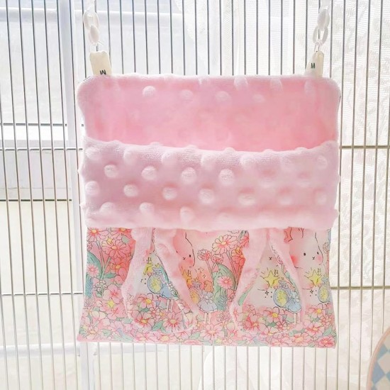Fnaobai Sugar Gliders Sleeping Bag Hamster Velvet Hammocks Bed Carrier with Strap Squirrel Marmots Guinea Pig Warm Swing Carry Bag Cage Accessories for Small Animals (Pink) Fnaobai Sugar Gliders Sleeping Bag Hamster Velvet Hammocks Bed Carrier with Strap Squirrel Marmots Guinea Pig Warm Swing Carry Bag Cage Accessories for Small Animals (Pink)