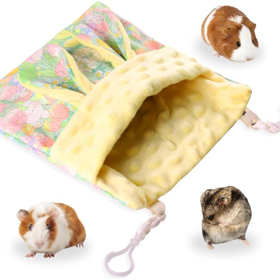 Fnaobai Sugar Gliders Sleeping Bag Hamster Velvet Hammocks Bed Carrier with Strap Squirrel Marmots Guinea Pig Warm Swing Carry Bag Cage Accessories for Small Animals (Pink) Fnaobai Sugar Gliders Sleeping Bag Hamster Velvet Hammocks Bed Carrier with Strap Squirrel Marmots Guinea Pig Warm Swing Carry Bag Cage Accessories for Small Animals (Pink)