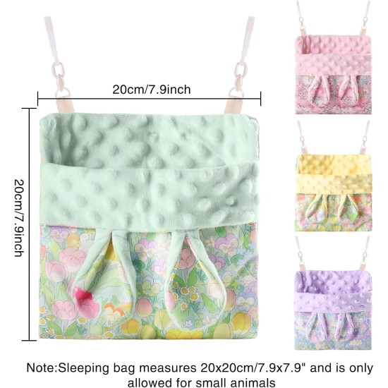 Fnaobai Sugar Gliders Sleeping Bag Hamster Velvet Hammocks Bed Carrier with Strap Squirrel Marmots Guinea Pig Warm Swing Carry Bag Cage Accessories for Small Animals (Pink) Fnaobai Sugar Gliders Sleeping Bag Hamster Velvet Hammocks Bed Carrier with Strap Squirrel Marmots Guinea Pig Warm Swing Carry Bag Cage Accessories for Small Animals (Pink)