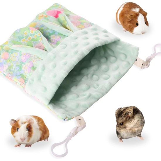Fnaobai Sugar Gliders Sleeping Bag Hamster Velvet Hammocks Bed Carrier with Strap Squirrel Marmots Guinea Pig Warm Swing Carry Bag Cage Accessories for Small Animals (Pink) Fnaobai Sugar Gliders Sleeping Bag Hamster Velvet Hammocks Bed Carrier with Strap Squirrel Marmots Guinea Pig Warm Swing Carry Bag Cage Accessories for Small Animals (Pink)